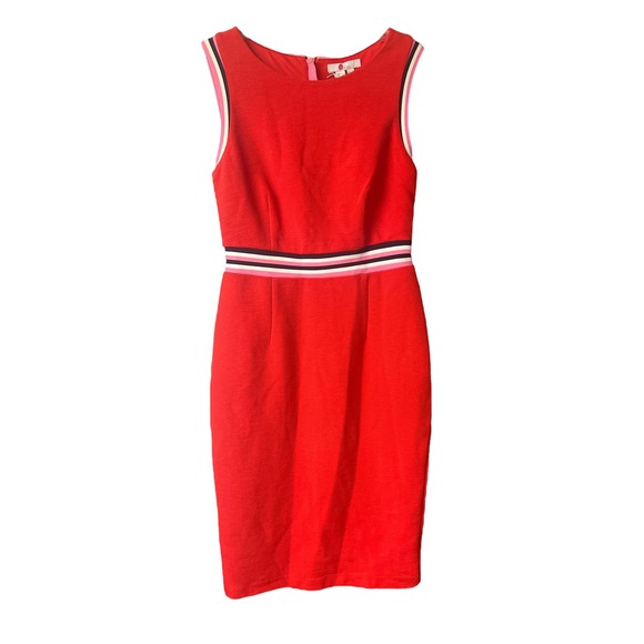 BODEN Dress 4 Red Zada Ottoman Dress Size 4 NWT - Picture 3 of 11